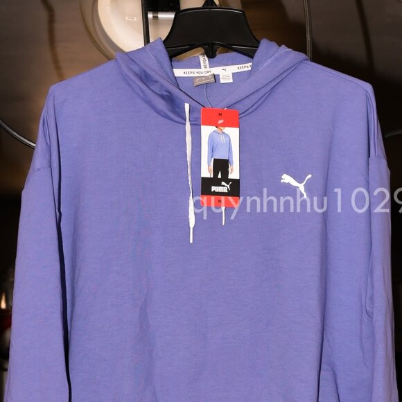 NWT PUMA Women's Lightweight Modern Sport Hoodie Pullover in Blue - Picture 3 of 7